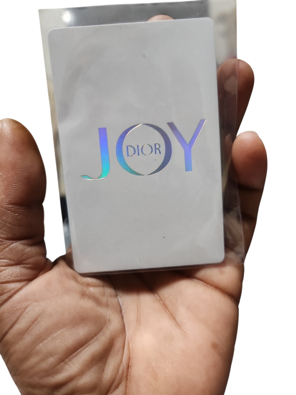 Dior JOY Holographic Logo Card